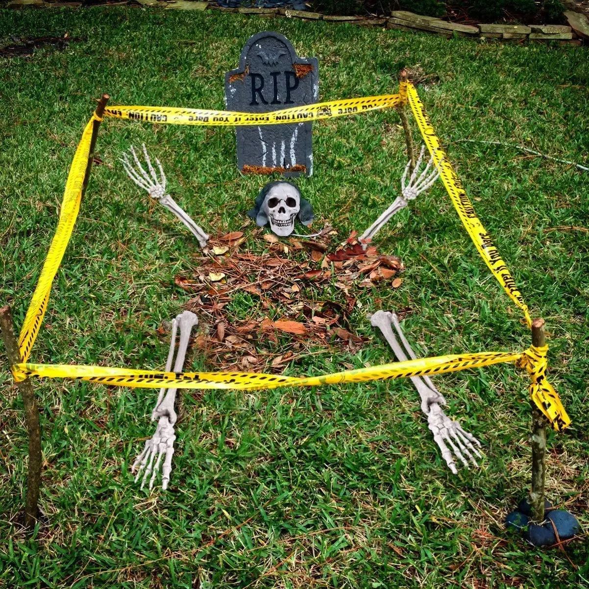 Skeleton Head Outdoor Scary Props Realistic Skull