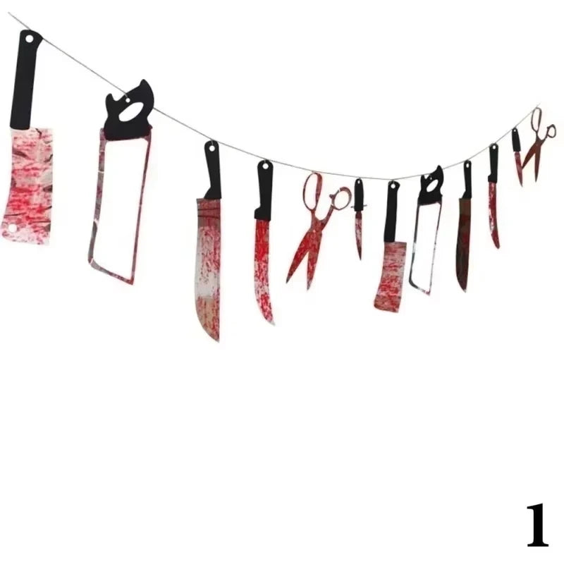 Bloody Weapons Garland Banner