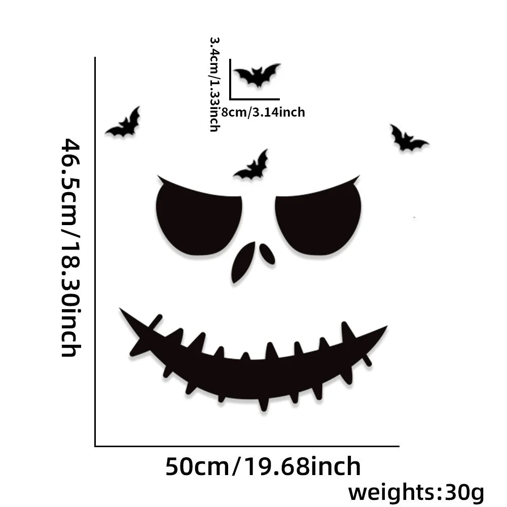 Halloween decoration room door stickers