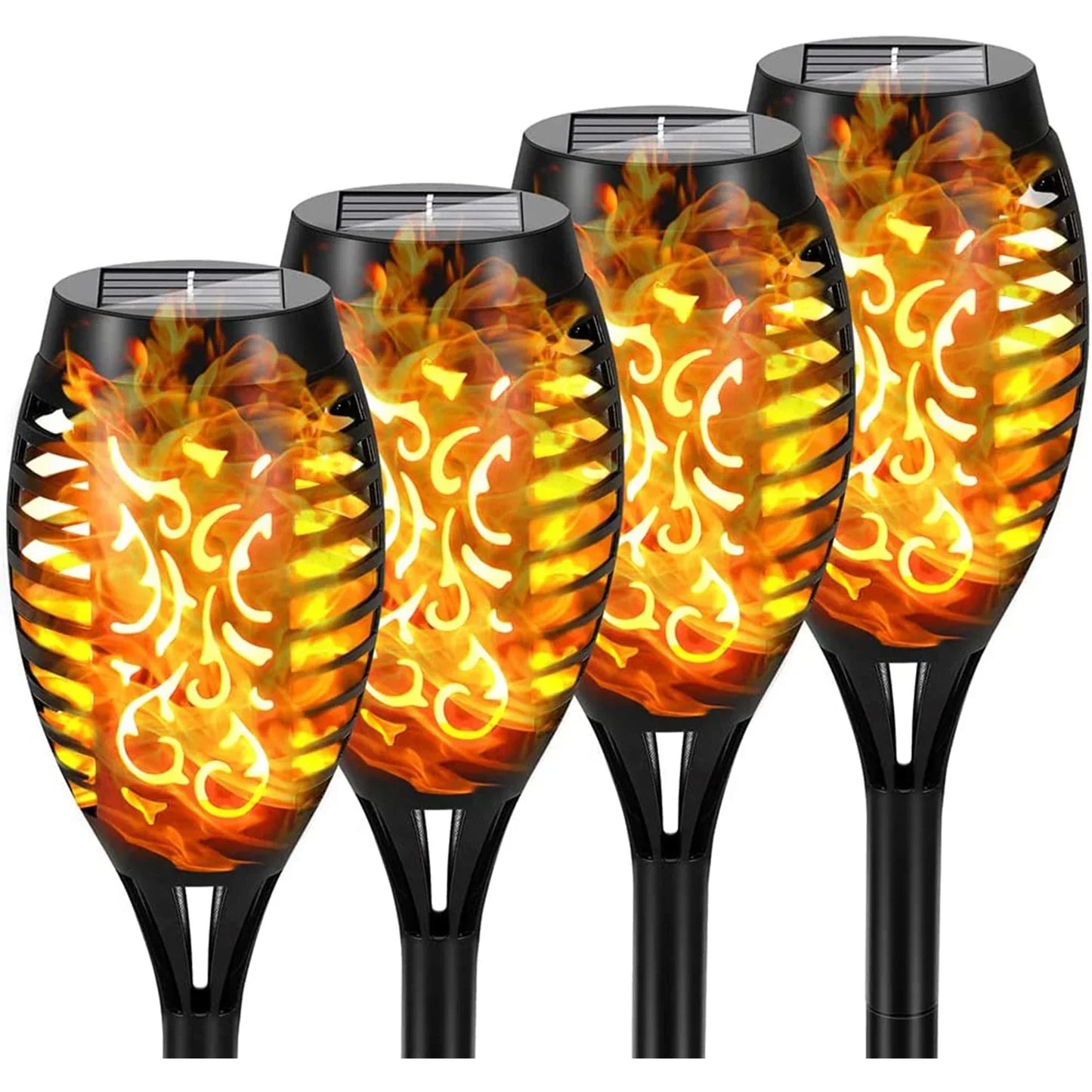 12LED Solar Flame Light Outdoor,Waterproof 12LEDs