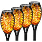 12LED Solar Flame Light Outdoor,Waterproof 12LEDs