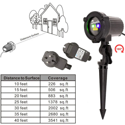 Christmas Projector Dynamic Laser Dots - Country House