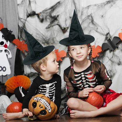 3/5pcs Halloween Black Witch Hat Yard