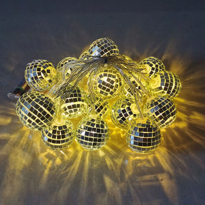 1.5M Disco Ball Lights Fairy Bulb Decorations String Lights