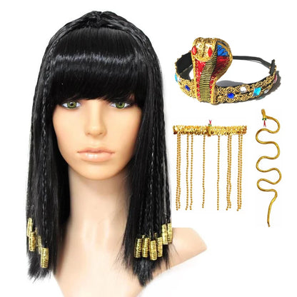 Egypt Queen Cleopatra Wig for Woman - Festivewarehouse™