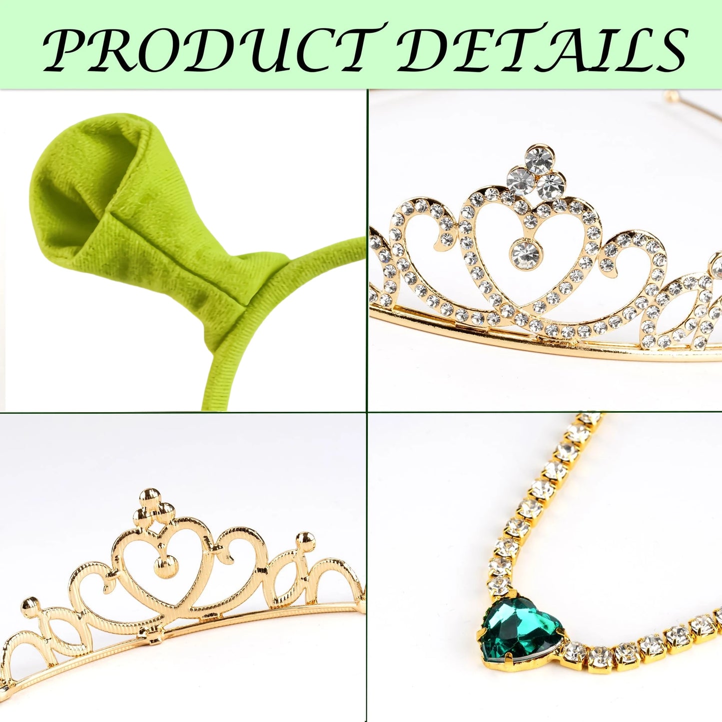 Fiona Cosplay Crown Headband With Ear Costume