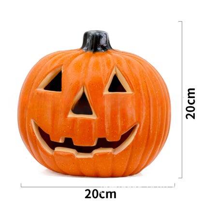 Jack-o Lantern Ghost Face Pumpkin Light