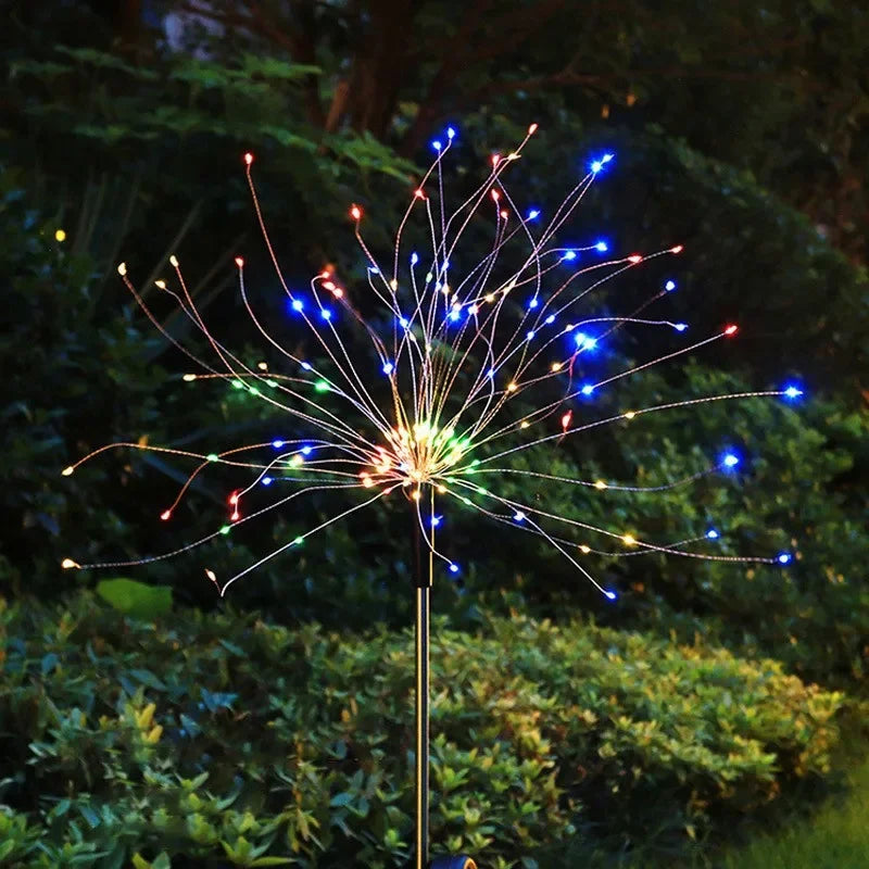 Solar Ground Insertion Dandelion Light String - Outdoor Waterproof Christmas Decorative Light