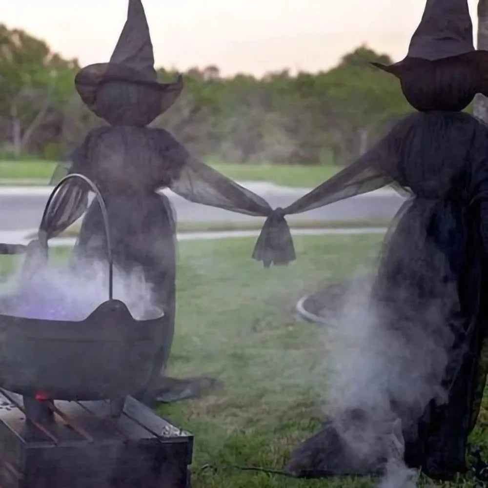 Light-Up Witches with Stak Screaming Witches Sound Activated Sensor