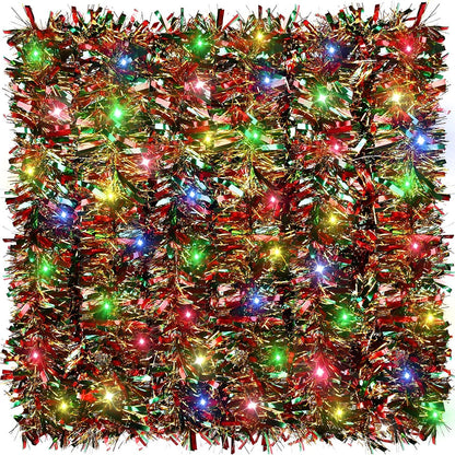 Christmas Top Ribbon with Light String - Navidad Natal Noel Tree