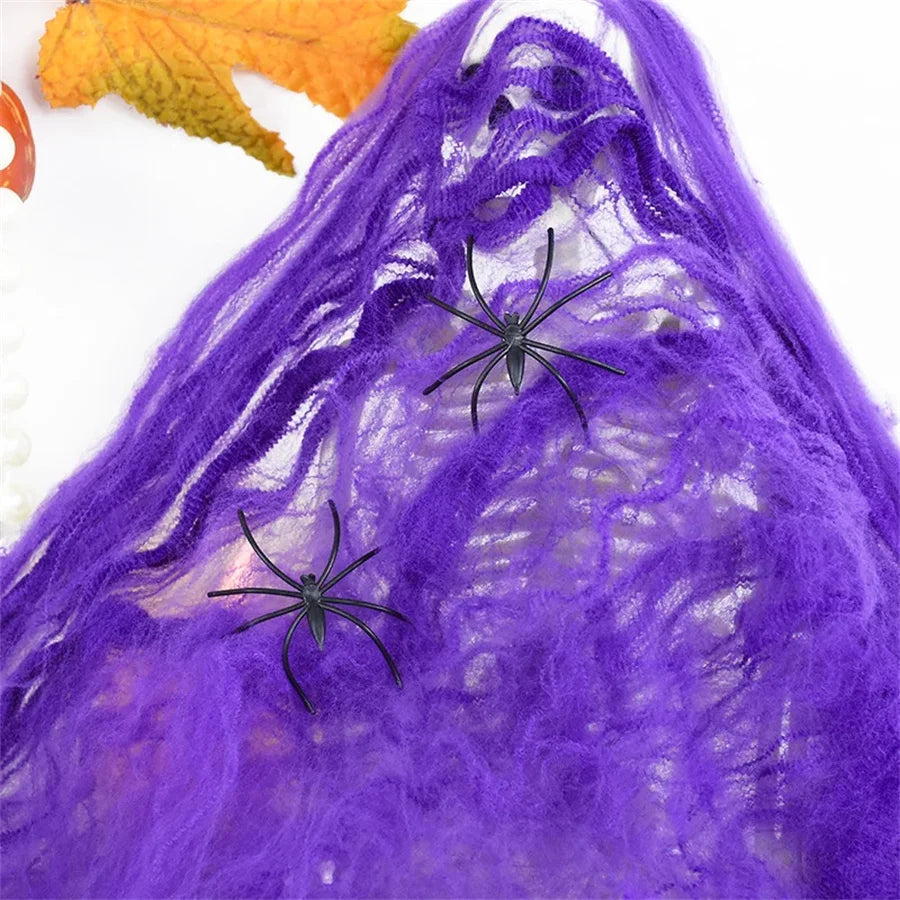 Halloween Decoration White Spider Web