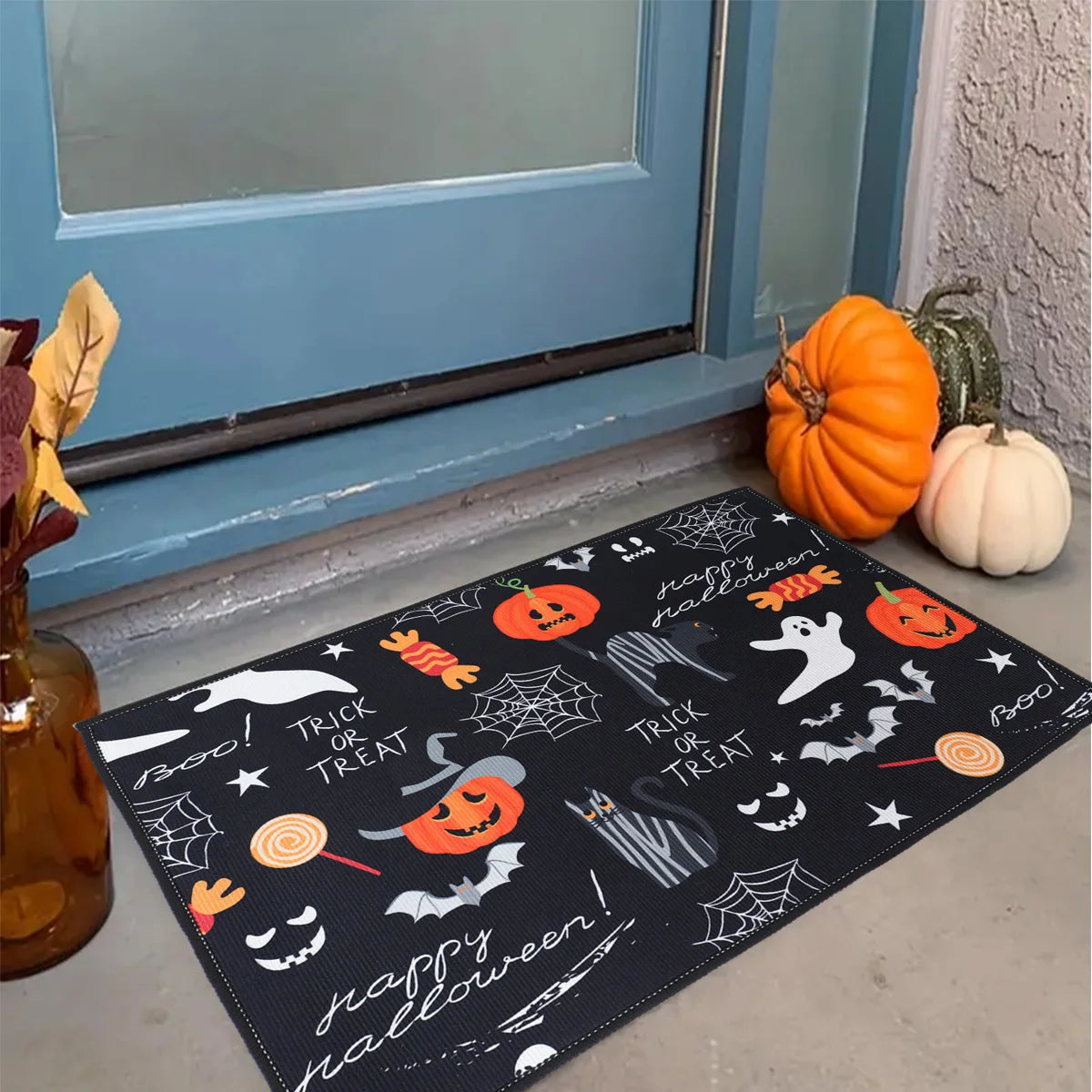 Trick Or Treat Halloween Welcome Door Mat - Festivewarehouse™