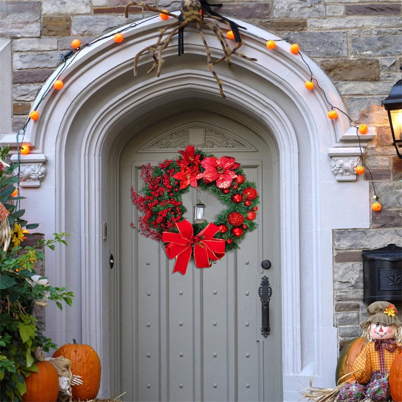 Red Christmas Wreath