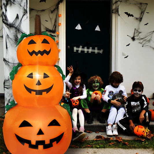 Inflatable Pumpkins, Yard Lawn Lighted Blow-up