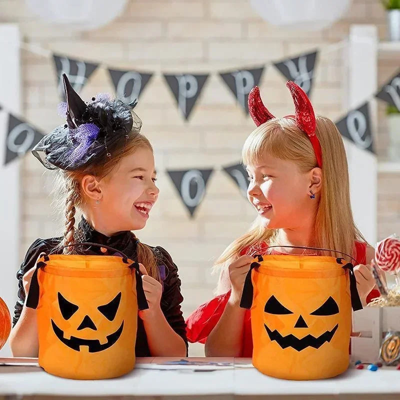 LED Light Halloween Trick Or Treat Bucket