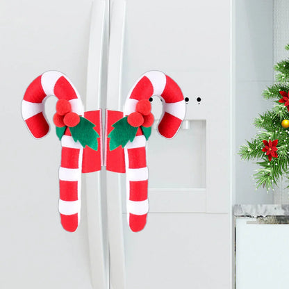 Christmas Refrigerator Door Handle Covers