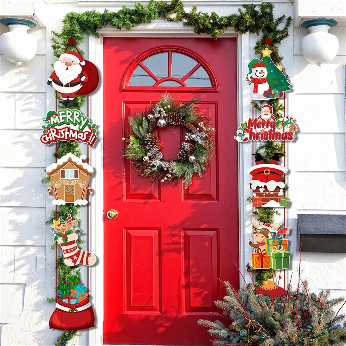 Santa Couplet Hanging Door Banner