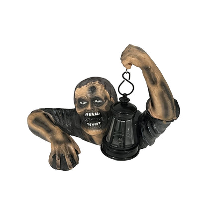 Zombie Spooky Lantern Scary Garden Statue Outdoor