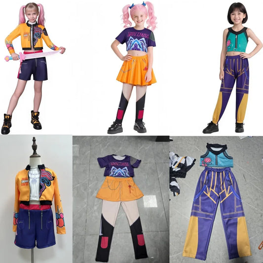Anime K-Pop Mira Rumi Zoey Cosplay Costumes