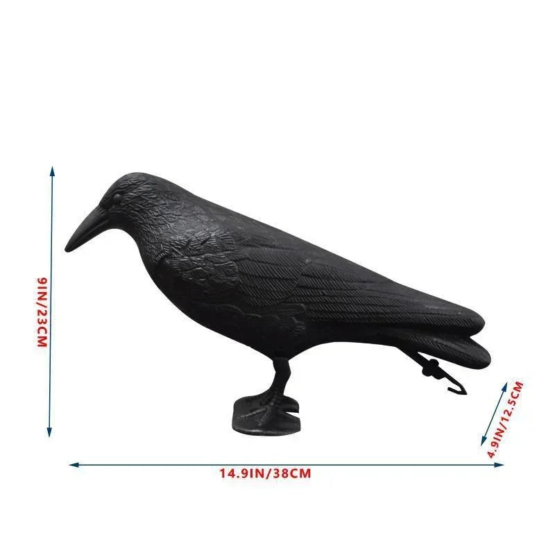 Fake Raven Resin Statue Bird Crow