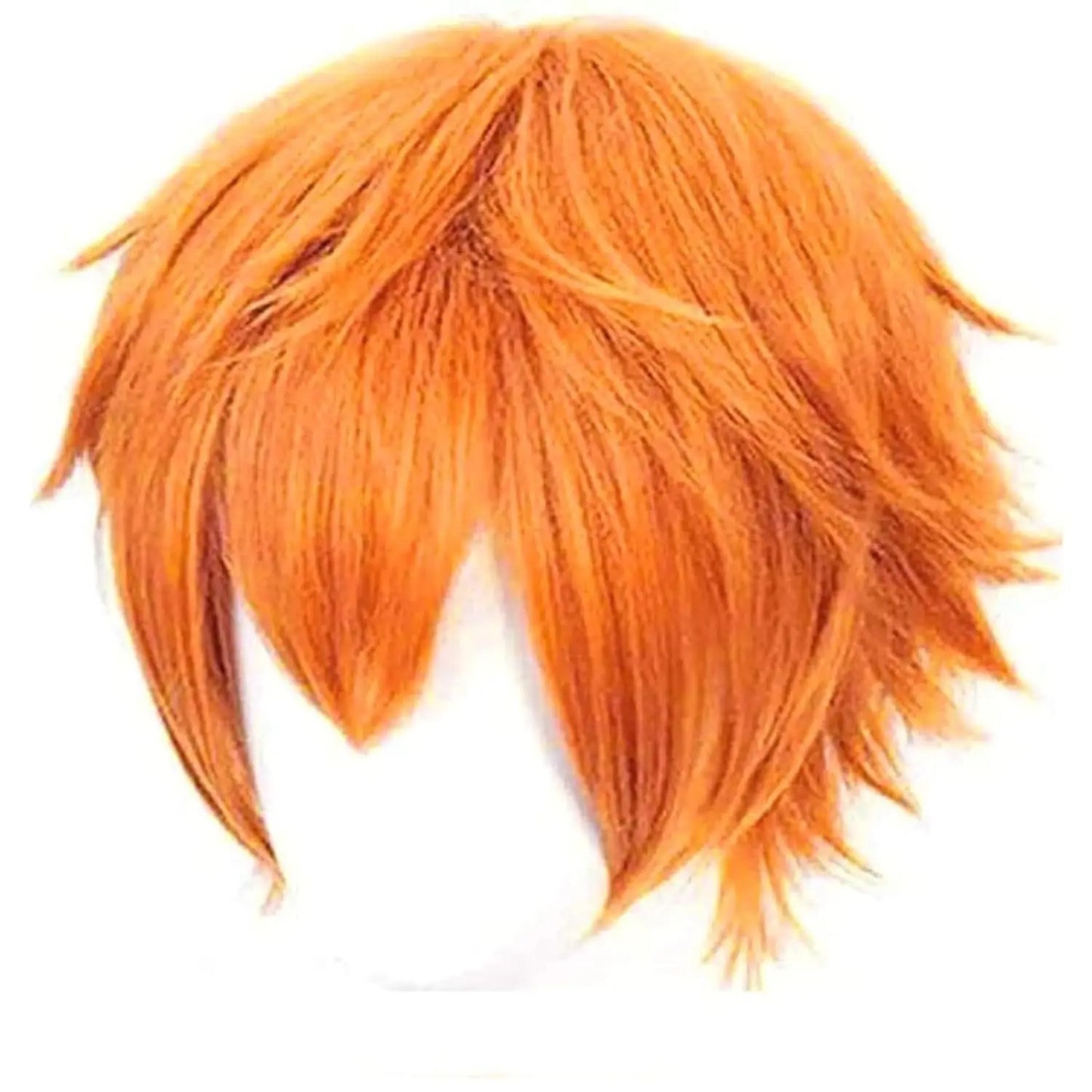 Short Orange Wig for Men Orange Cosplay Costume