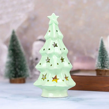 Delightful Micro Landscape Model Ceramic Christmas Night Light