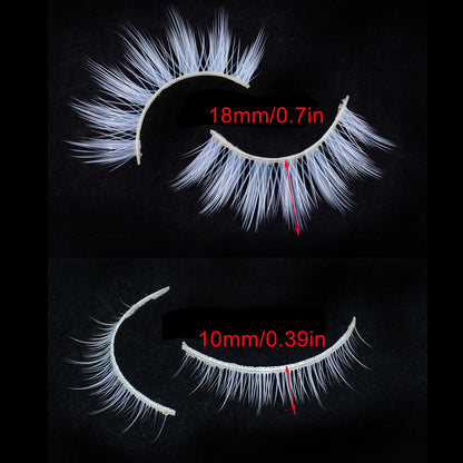 2 Pairs/cas 3D White Eyelashes