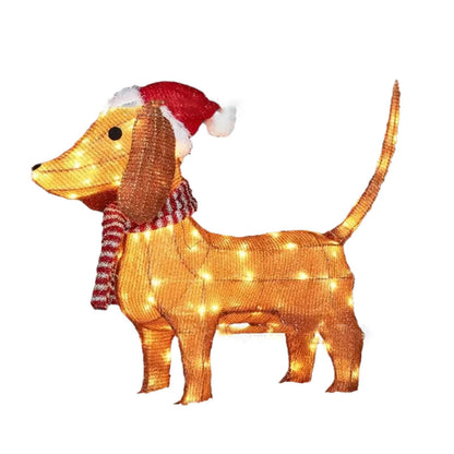 LED Christmas Dog Yard Decor