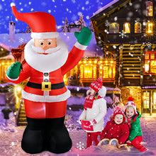 Santa Claus Inflatable LED Lights Yard Decorations