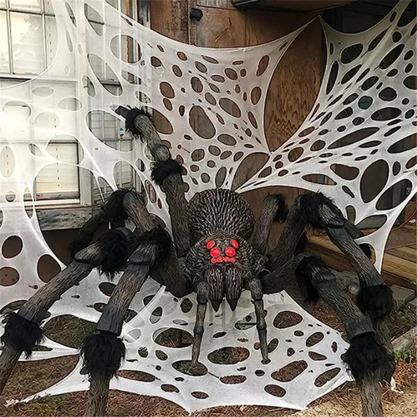 Giant Stretchy Spider Web Halloween Decor 20ft Cobweb