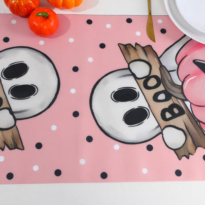 Pink Pumpkin Spider Web Halloween Table Runner - Festivewarehouse™