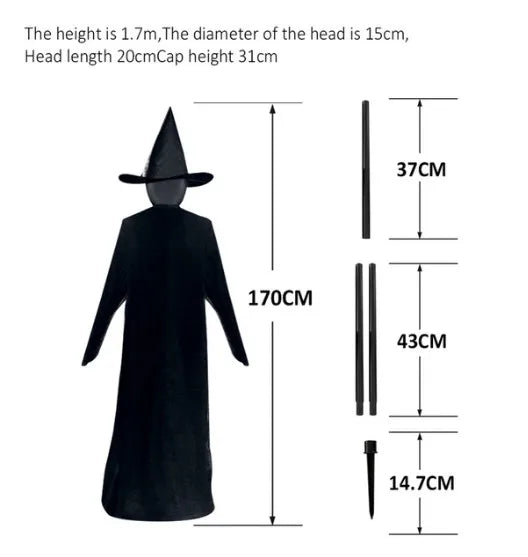 Light-Up Witches with Stak Screaming Witches Sound Activated Sensor