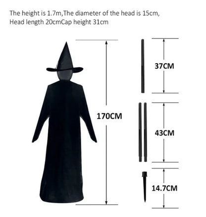 Light-Up Witches with Stak Screaming Witches Sound Activated Sensor