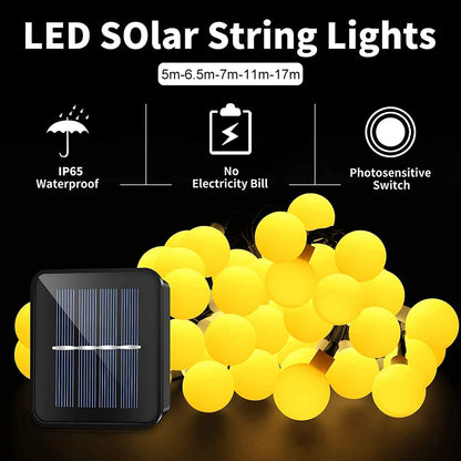 Solar Powered Outdoor String Light - Street Garland