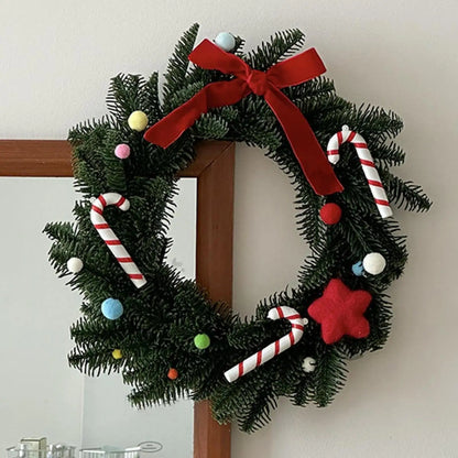 Christmas Wreath - Elegant Seasonal Decor - Decorative Wreath for Home & Holiday