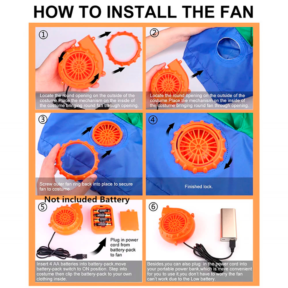Colorful Rooster Inflatable Costume
