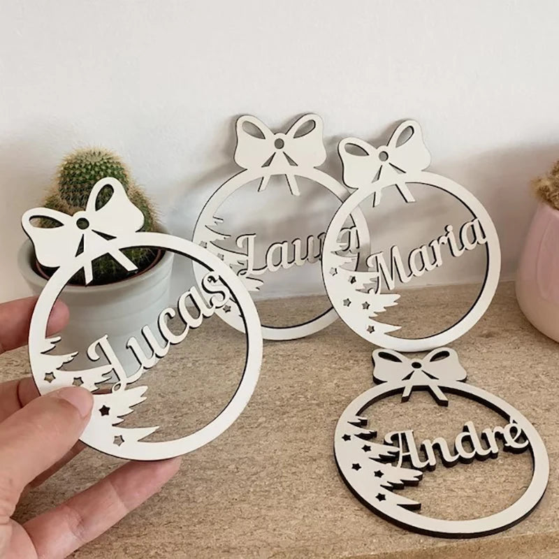 Personalized Laser-Cut Snowflake Bauble – Custom Christmas Tree Ornaments