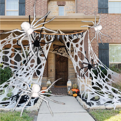 Big Plush Spider Scary Halloween Decoration