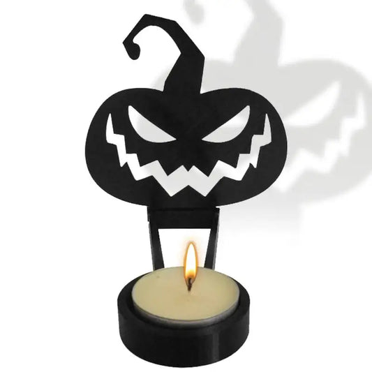 Silhouette Candle Holder Projection For Spooky Atmosphere