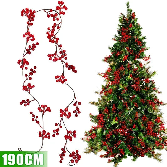 Christmas Decor - Artificial Flowers & Greenery, Gift Decor - Decorative Wreath for Home & Holiday