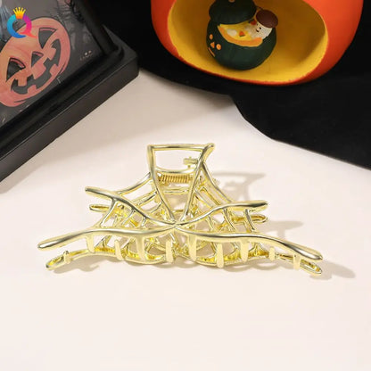 1Pcs Halloween Black Spider Hair Claw Clips