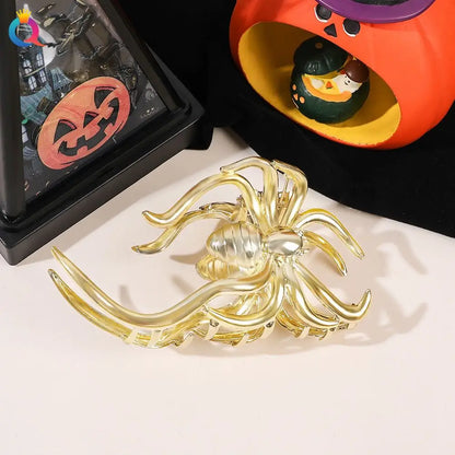 1Pcs Halloween Black Spider Hair Claw Clips