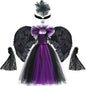 Maleficent Neck Dress Girls