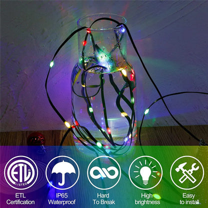 Solar Outdoor String Lights 100/150m -Waterproof Garlands