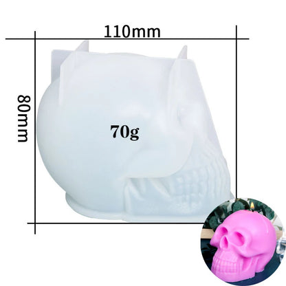 3D Skull Candle Silicone Mold