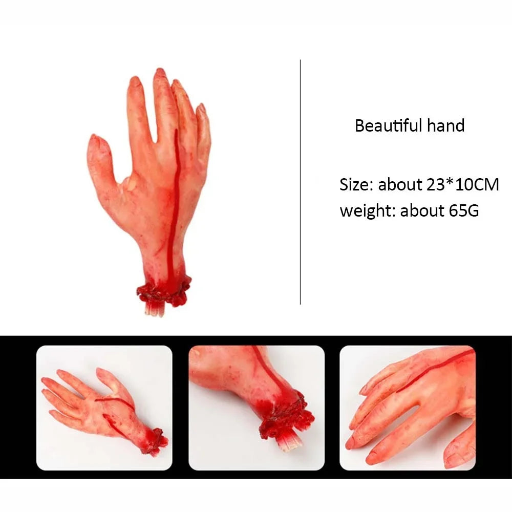 Halloween Horror Props Bloody Handger Leg Foot Brain Heart Halloween Supplies