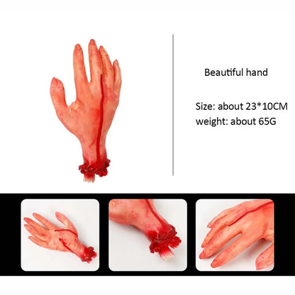 Halloween Horror Props Bloody Handger Leg Foot Brain Heart Halloween Supplies