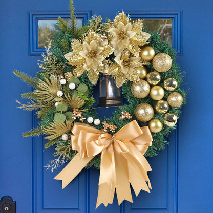 Christmas Wreath - Elegant Seasonal Decor - Decorative Wreath for Home & Holiday