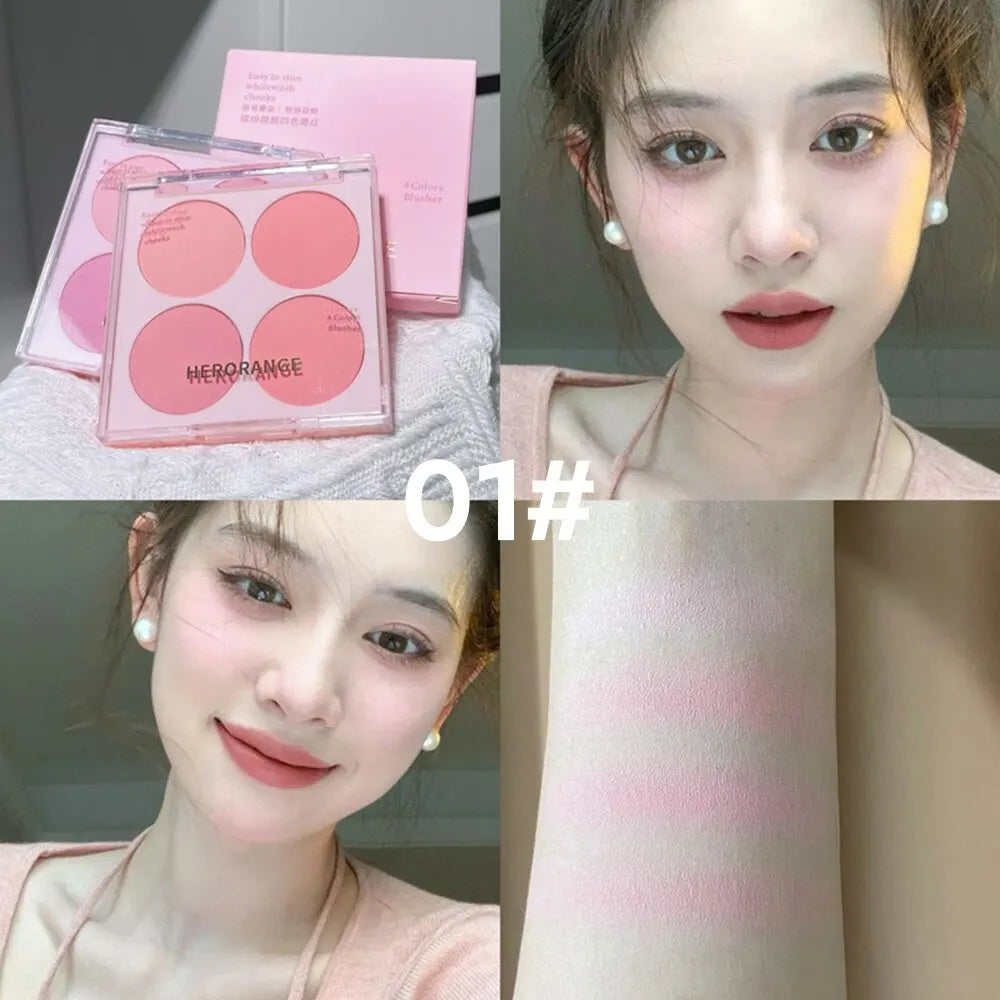 4 Colors Blush Powder Face Makeup