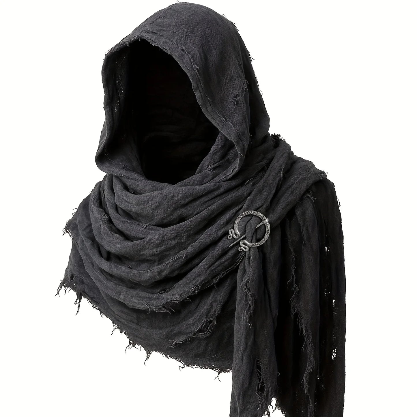 Medieval Renaissance Cloak Cape with Viking Brooch